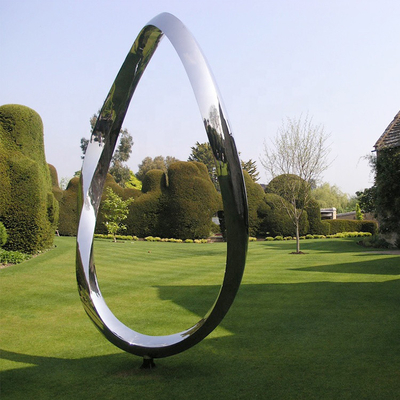 Скульптура нержавеющей стали круга кузницы OEM современная для украшения сада