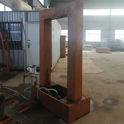 Деревенский орнамент сада металла особенности воды занавеса дождя Corten стальной