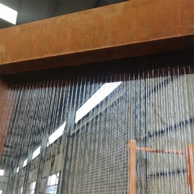 Деревенский орнамент сада металла особенности воды занавеса дождя Corten стальной