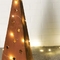 орнаменты сада металла стали Corten рождественской елки 500mm с СИД