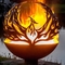 Дизайн Феникса шарика ямы огня сферы Corten стальной