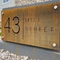Металлические пластинкы знаков числа дома Corten квадратных металлических пластинк стальные