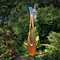 Тюльпан формирует орнаменты сада Corten большой на открытом воздухе скульптуры стальные