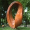 Скульптура искусства Corten современного абстрактного кольца стальная