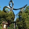 Скульптура нержавеющей стали круга кузницы OEM современная для украшения сада