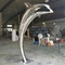 Животный мир Fuxin - сверстница скульптуры нержавеющей стали дельфина размера животная