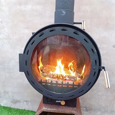 Печь декоративного дровяного вращающегося камина установленная потолком приостанавливанная