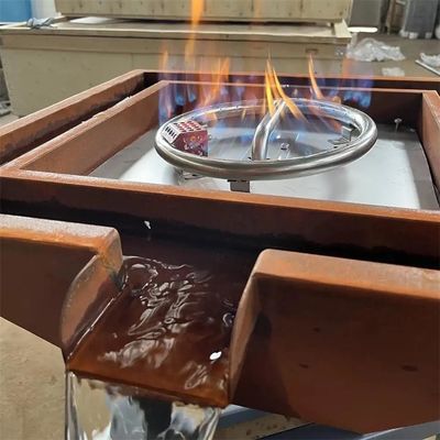 На открытом воздухе декоративный шар воды ямы огня газа Corten стальной для бассейна